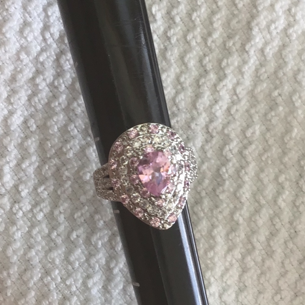 ✅Firm Price✅Pink Sapphire Diamond Cocktail Ring💗
